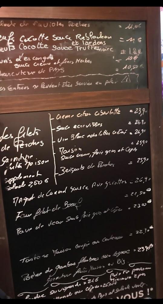 Le Chalet Gourmand - Menu Image 2